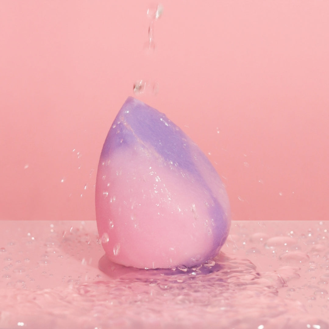Makeup Sponge Cut Lilac & Rose