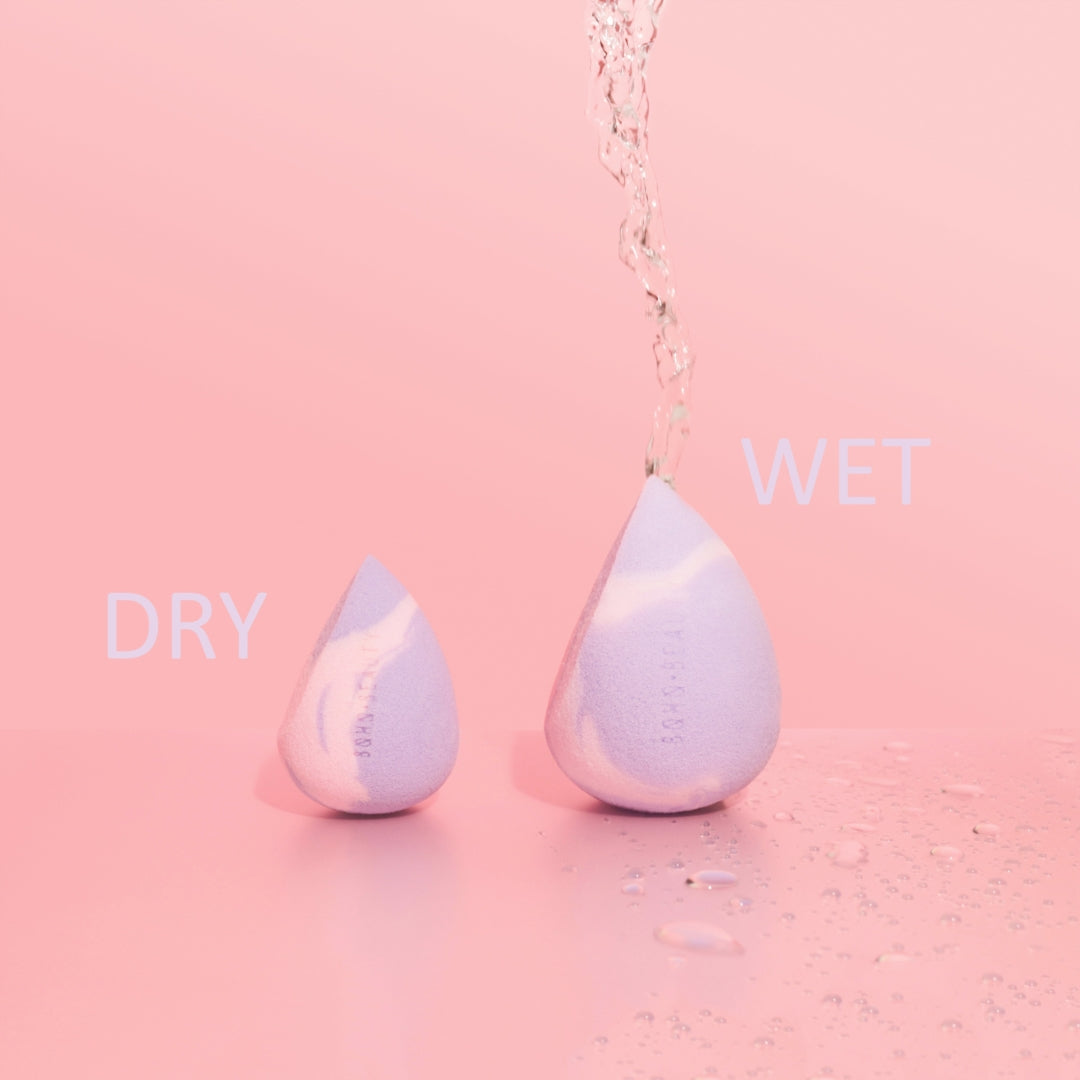 Makeup Sponge Cut Lilac & Rose